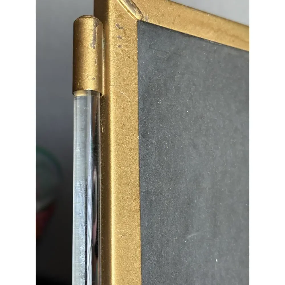 VtG Matson Hollywood Regency Gold Tone Lucite Side Column Picture Frame Art Deco